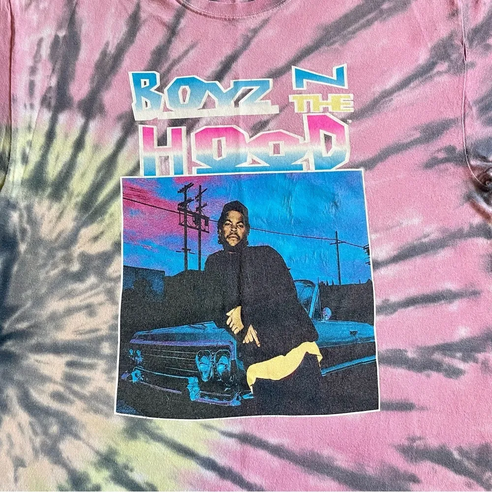 Boyz N The Hood Unisex Shirt Pink Tie Dye Size XL Ice Cube Movie - Image 2