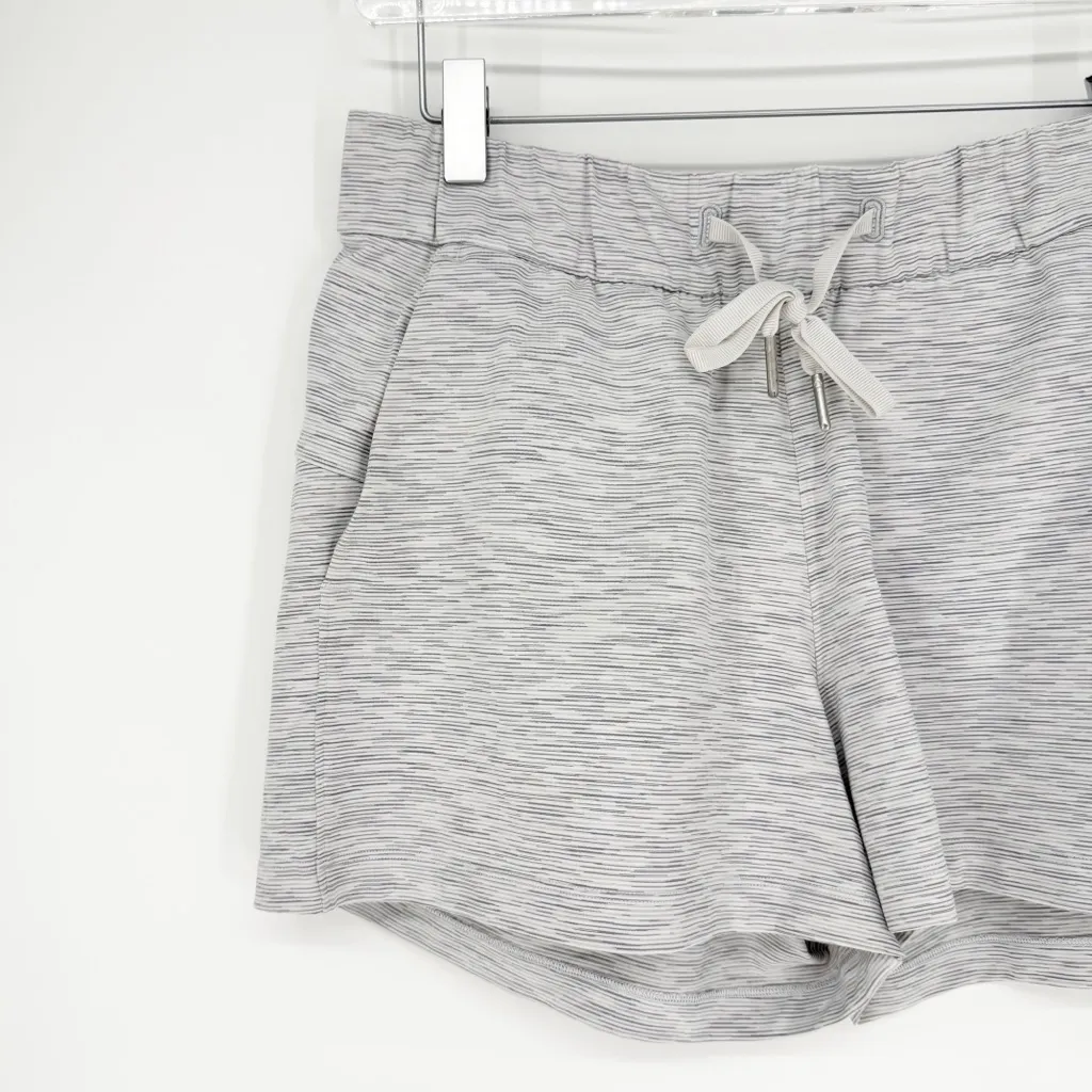 Lululemon On the Fly Striped Shorts 6 - Image 4