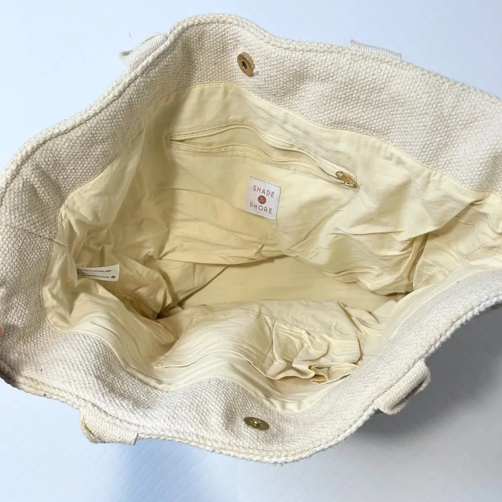 Shade & Shore Jacquard‎ Print Blanket Tote Handbag - Image 5