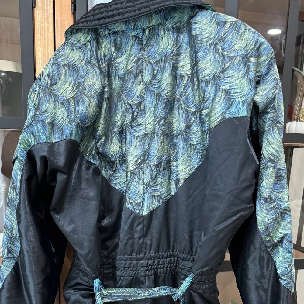 Vintage 70s SKEA Ski suit snowsuit jacket one piece embroidered knit pockets - Image 14