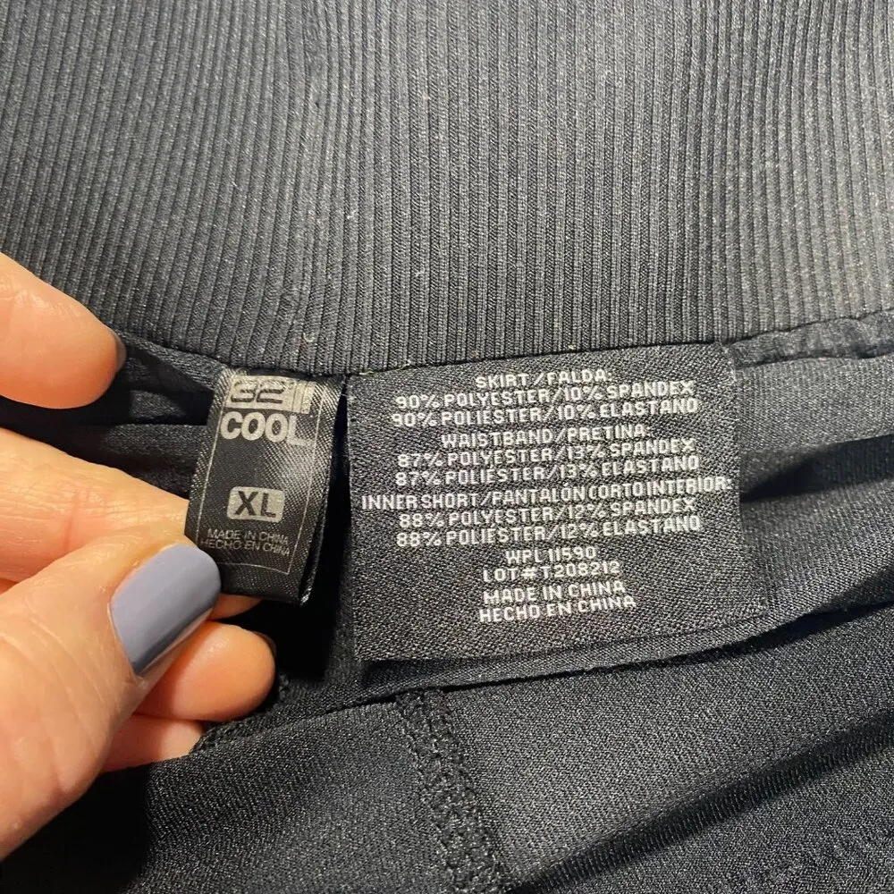 32 Degrees Cool Womens XL Black Athletic Skort - Image 3