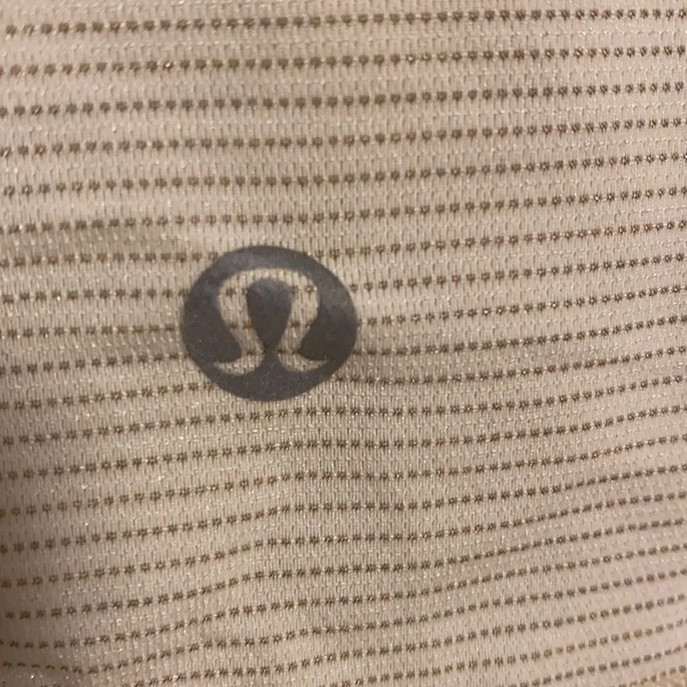 Lululemon Muscle Tank Top - Ivory w/ Dotted Lines - Image 6