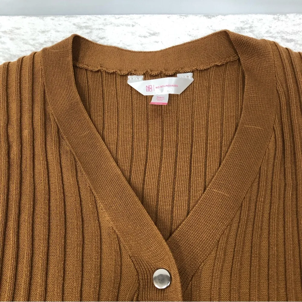 No boundaries junior size s 3-5 brown ribbed crop top - Image 9