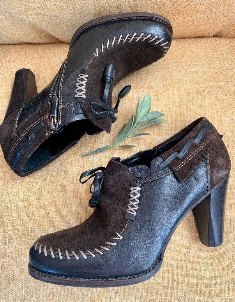 B Makowsky Heeled Loafer Shoe 8.5 - Image 2