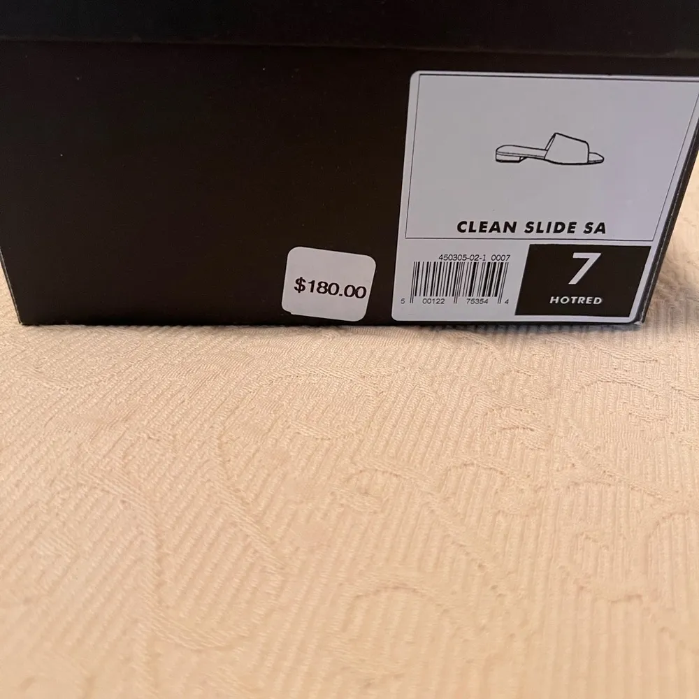 Banana Republic Mango Red Women's Slide Sandals New - Image 5