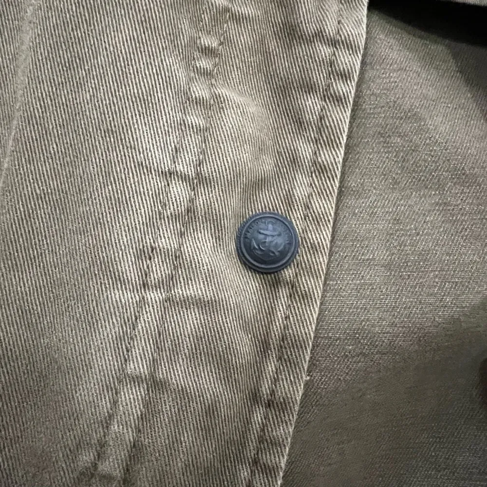 Scotch & Soda Maison Scotch Khaki Green Military Jacket Size Small - Image 4