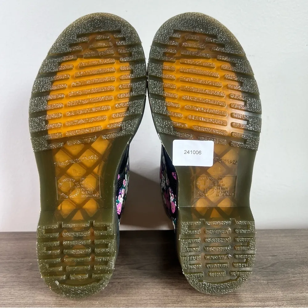 Dr. Martens 1460 Pascal Black Floral Women's Boot Size 7 #896 - Image 9