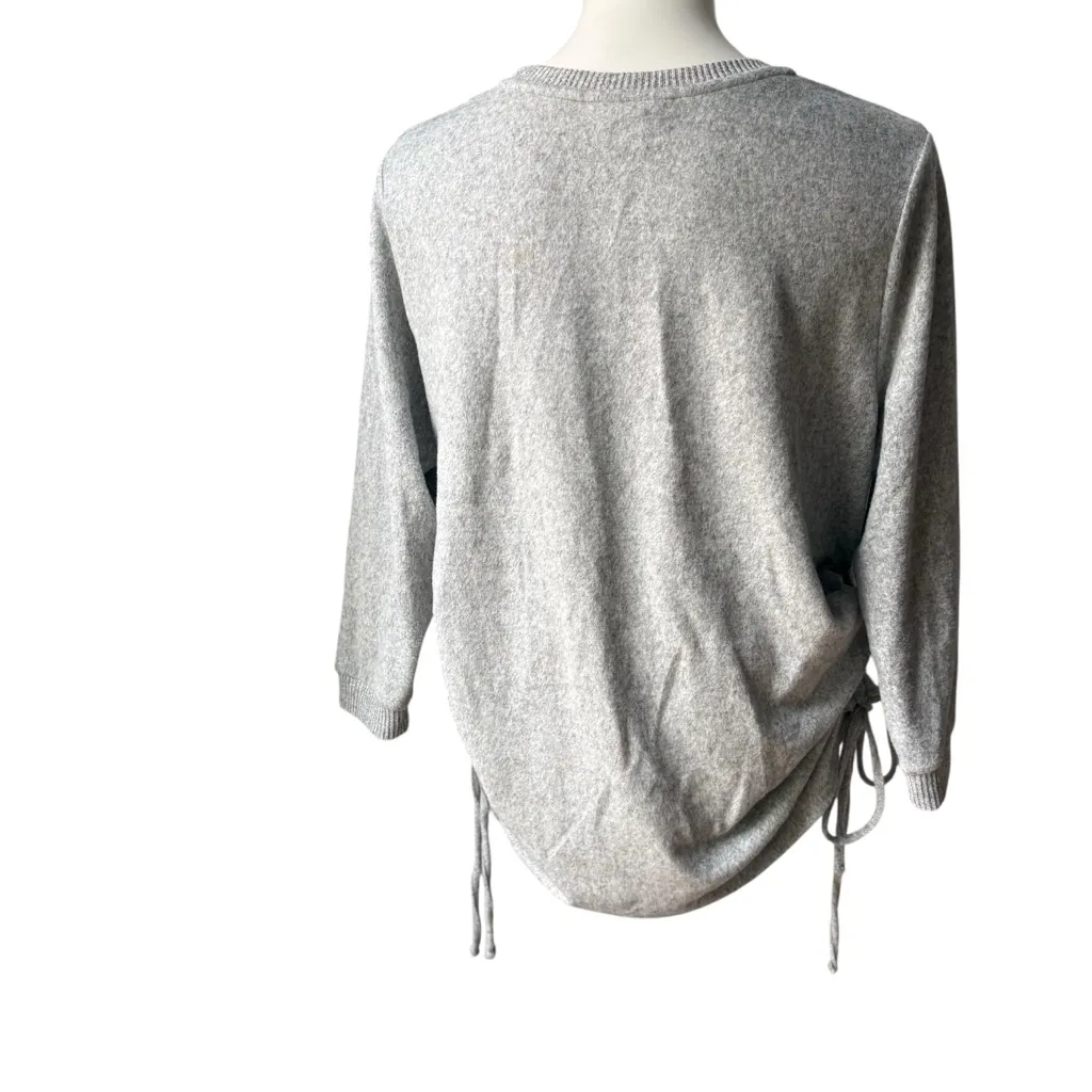 Love & Lace Super Soft High Heel Novelty Print Side Cinched Seeater, Sz XL Gray - Image 4