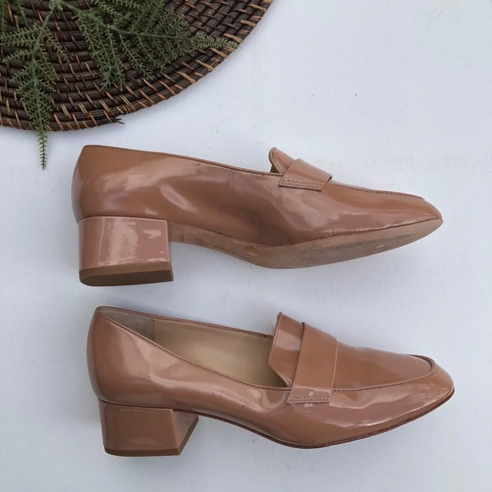 Antonio Melanie Shoes Patent Leather Loafers Heels 8.5 - Image 3