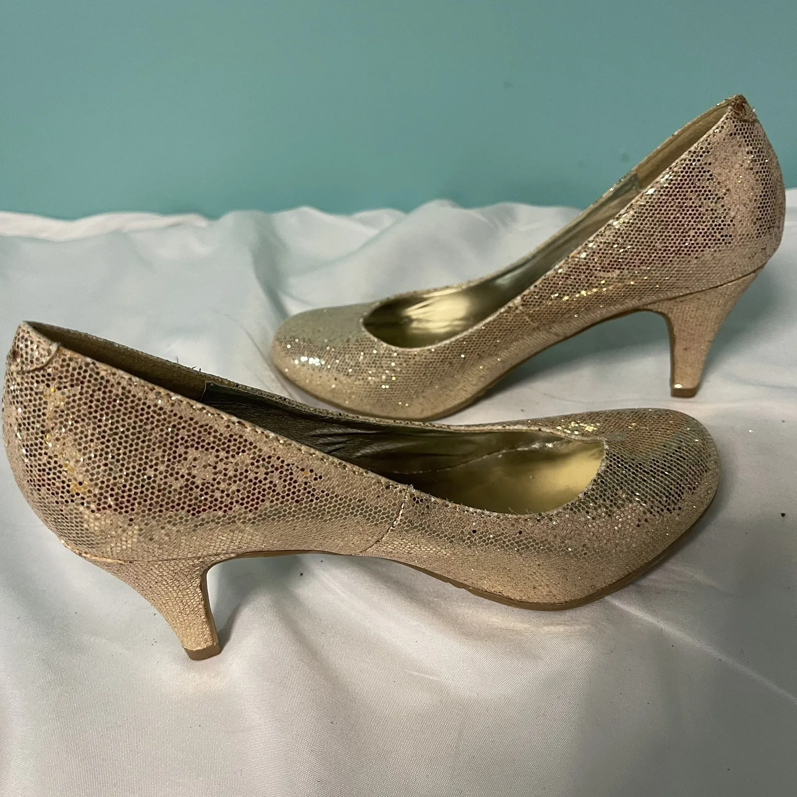 Mix No.‎ 6 Shoes  Glitter Pump Sliver Women's Size 6. S-387 - Image 5