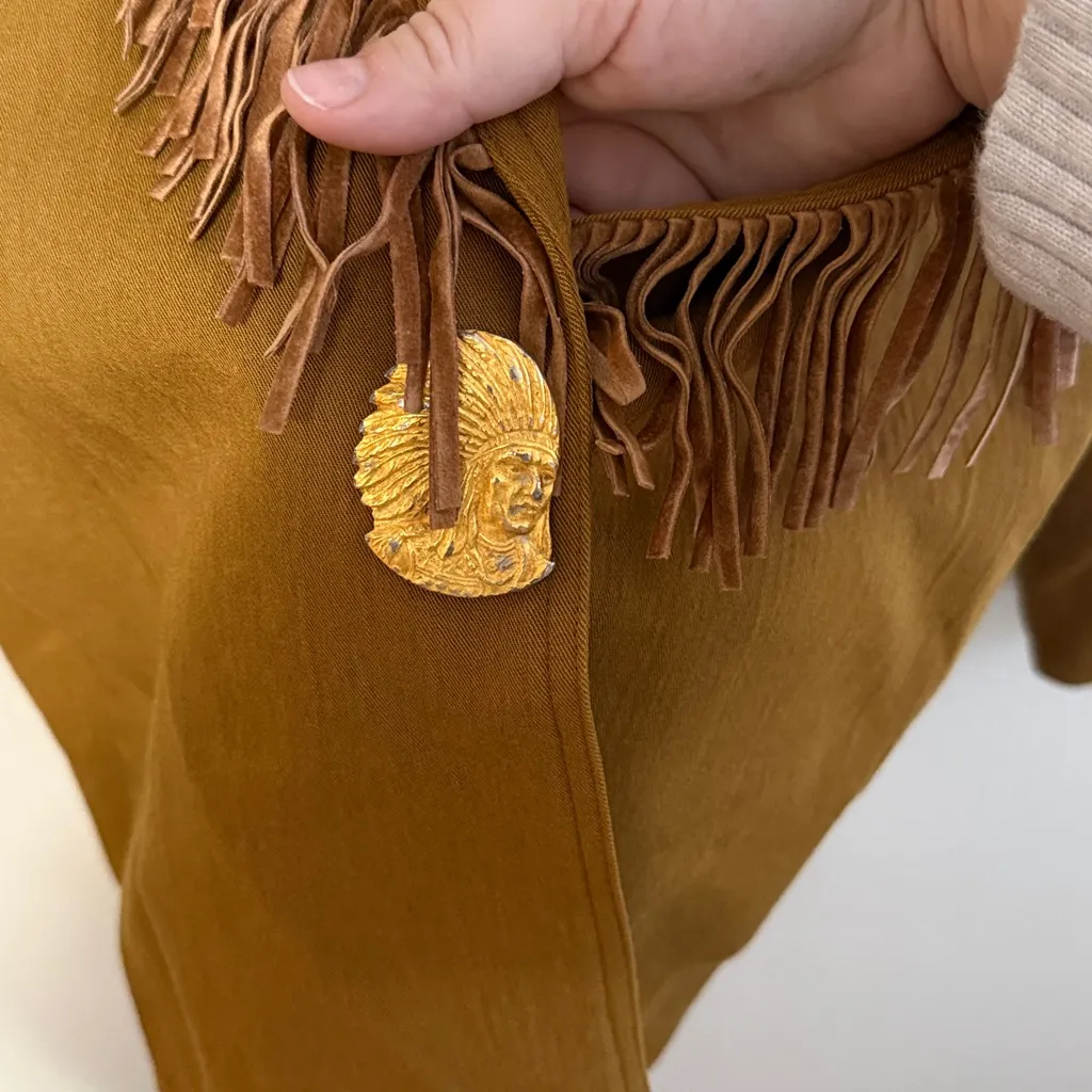 Vintage Criscone New York Western Fringe Blazer Jacket | 80’s Boho Cowgirl - M - Image 3