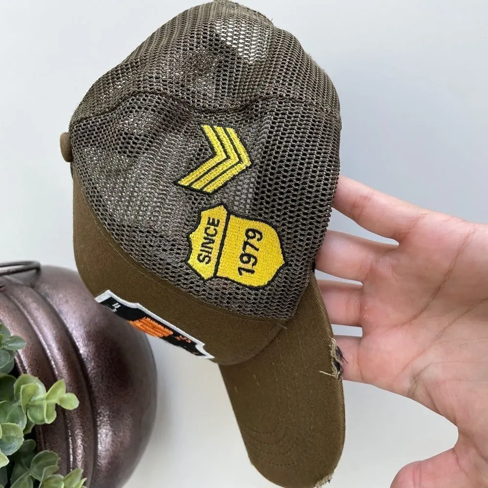 VIP Clothing 1979 Army green Patch Baseball Cap Green - Image 4