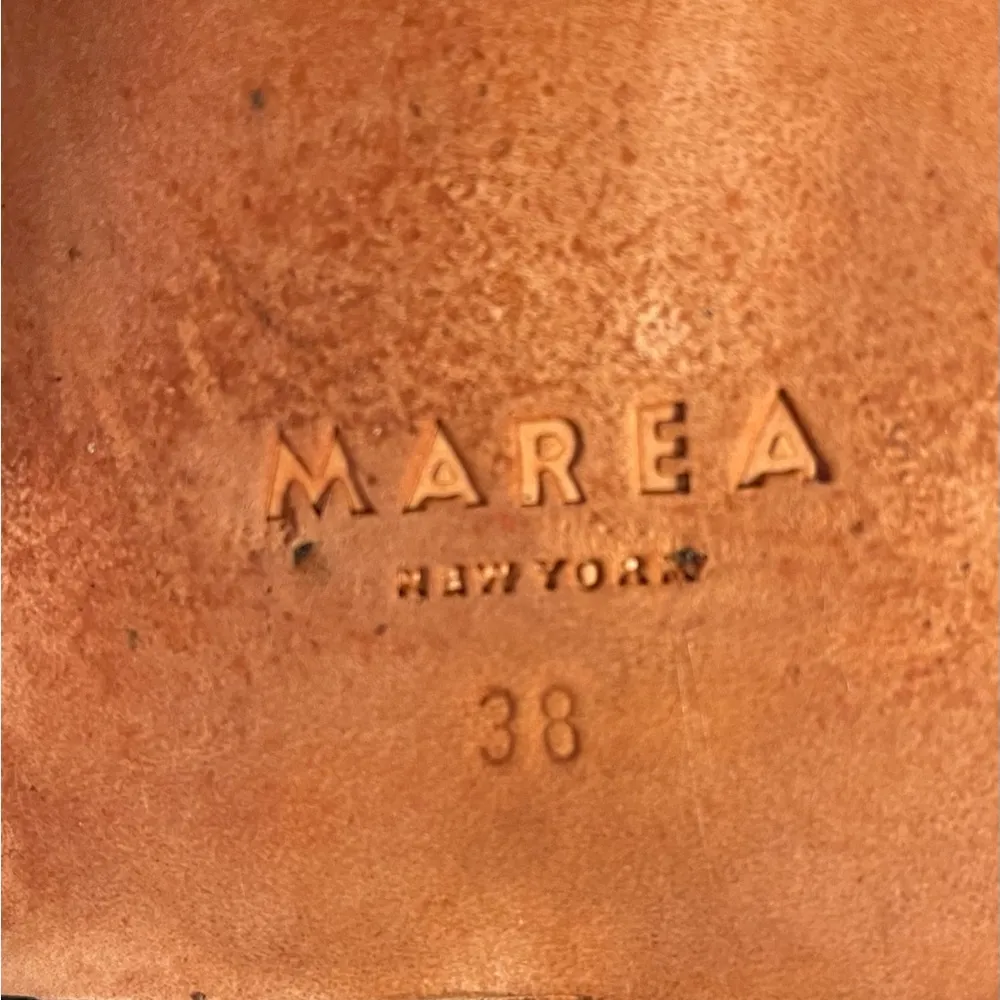 Marea Handmade in Peru Black Caramel Chunky Slide Size 38 (7.5) - Image 9