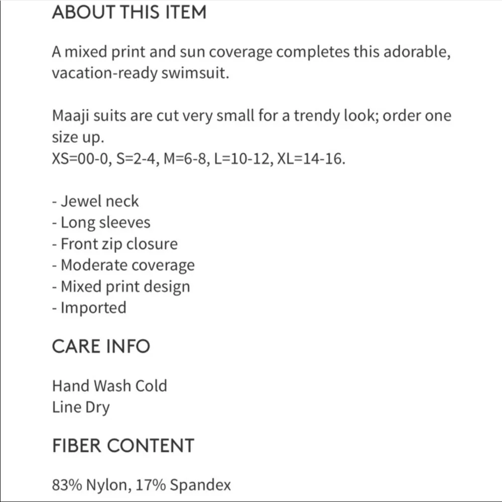 Maaji Zip Front Surf Suit One Piece swimsuit - Image 13