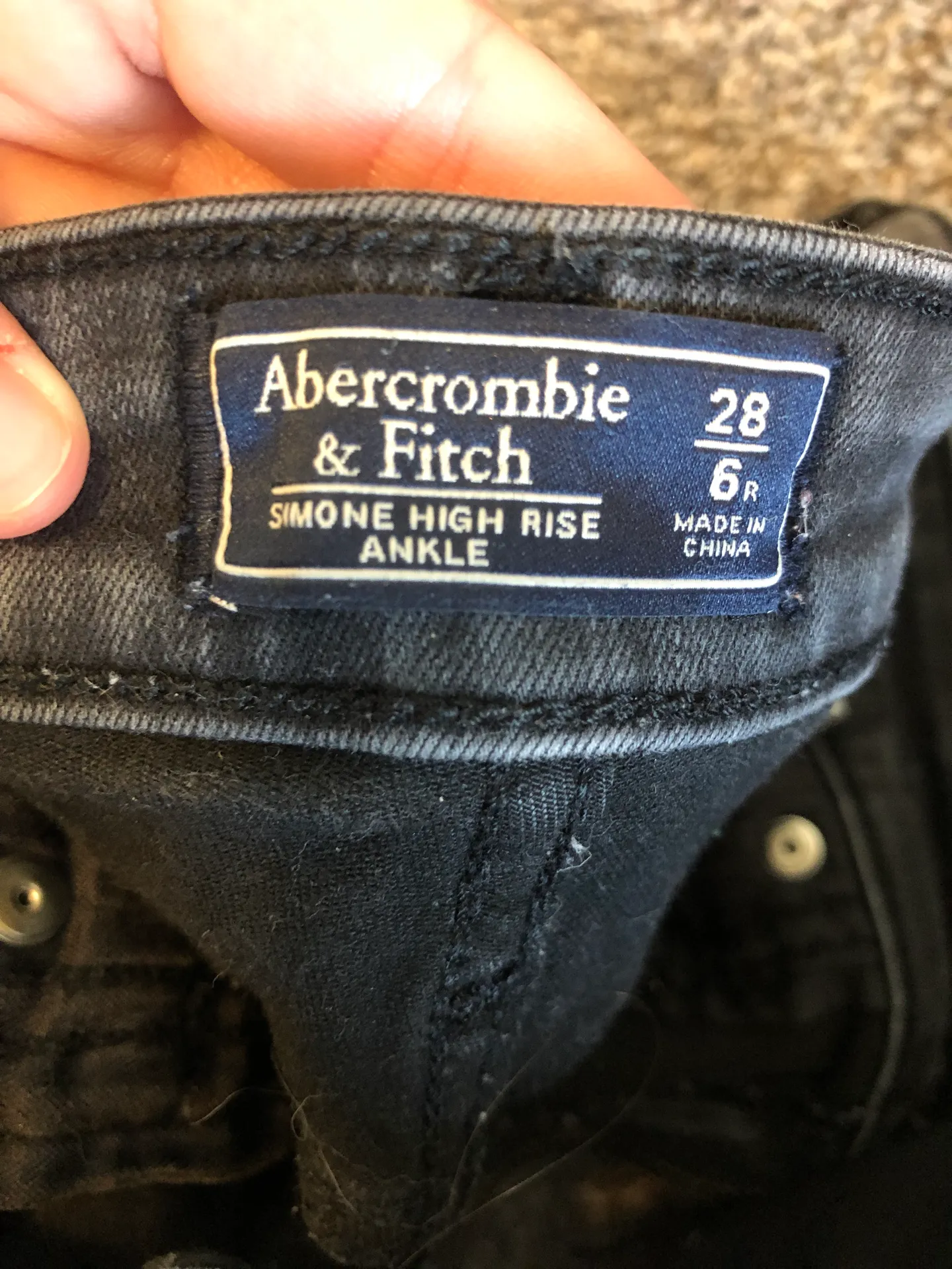Abercrombie & Fitch Black Jeans - Image 3