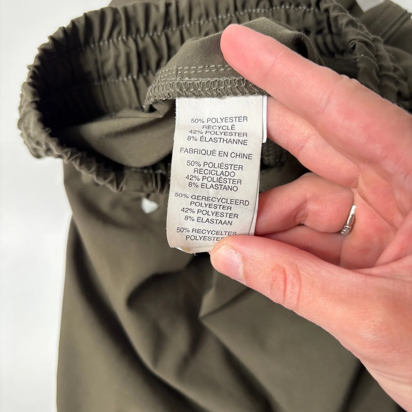 Vuori Womens Weekend Jogger Drawstring Pull On Pants Olive Green S VW422 SEE - Image 8