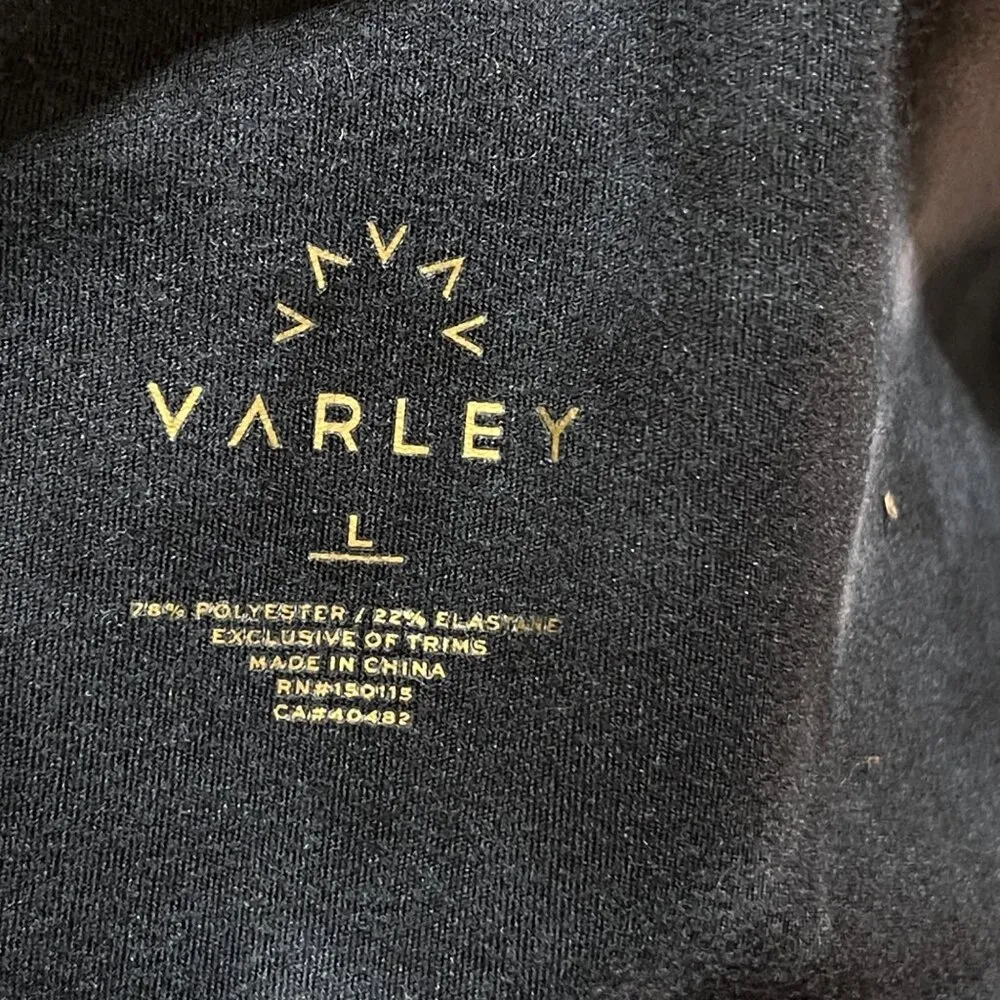 VARLEY Century Legging Mid Rise 26" Size L Black Grey Tie Dye - Image 3