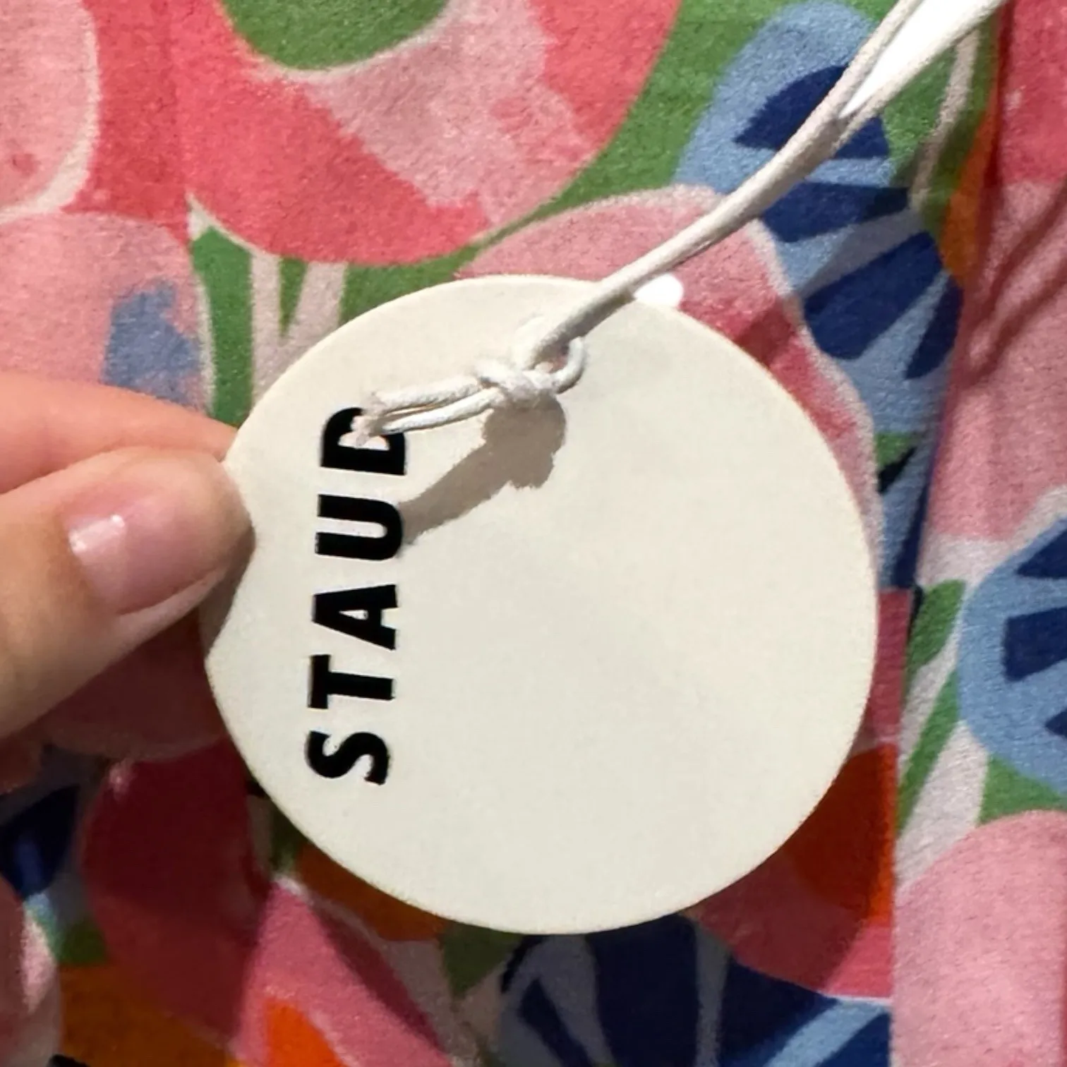 STAUD Colorful  Flirty Peaches Fruit Summer Sweet Chiquita Mini Dress Size 4 NWT - Image 5