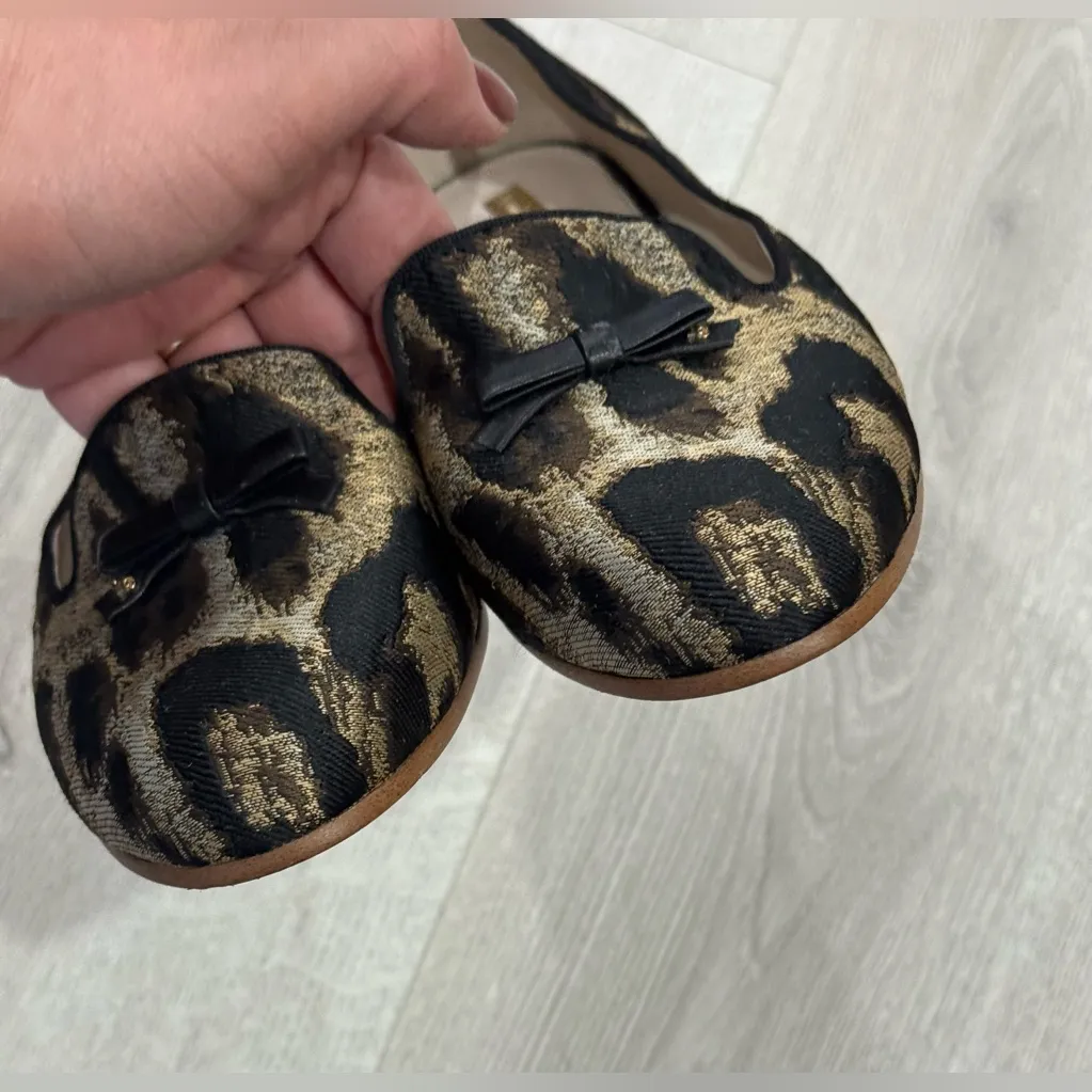 Louise Et Cie Lo-Anniston Black & Brown Leopard Print Women's Loafers Size 8 - Image 5