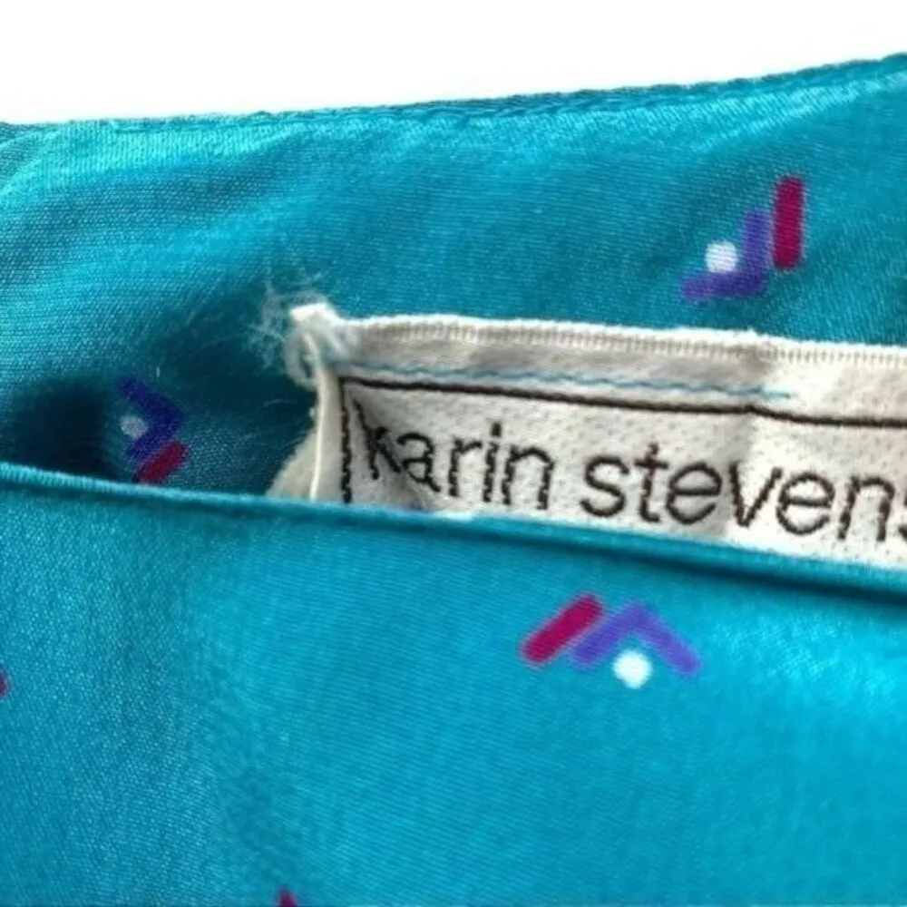 Vintage Karen Stevens Midi Secretary Dress Grannycore Size 14 - Image 9