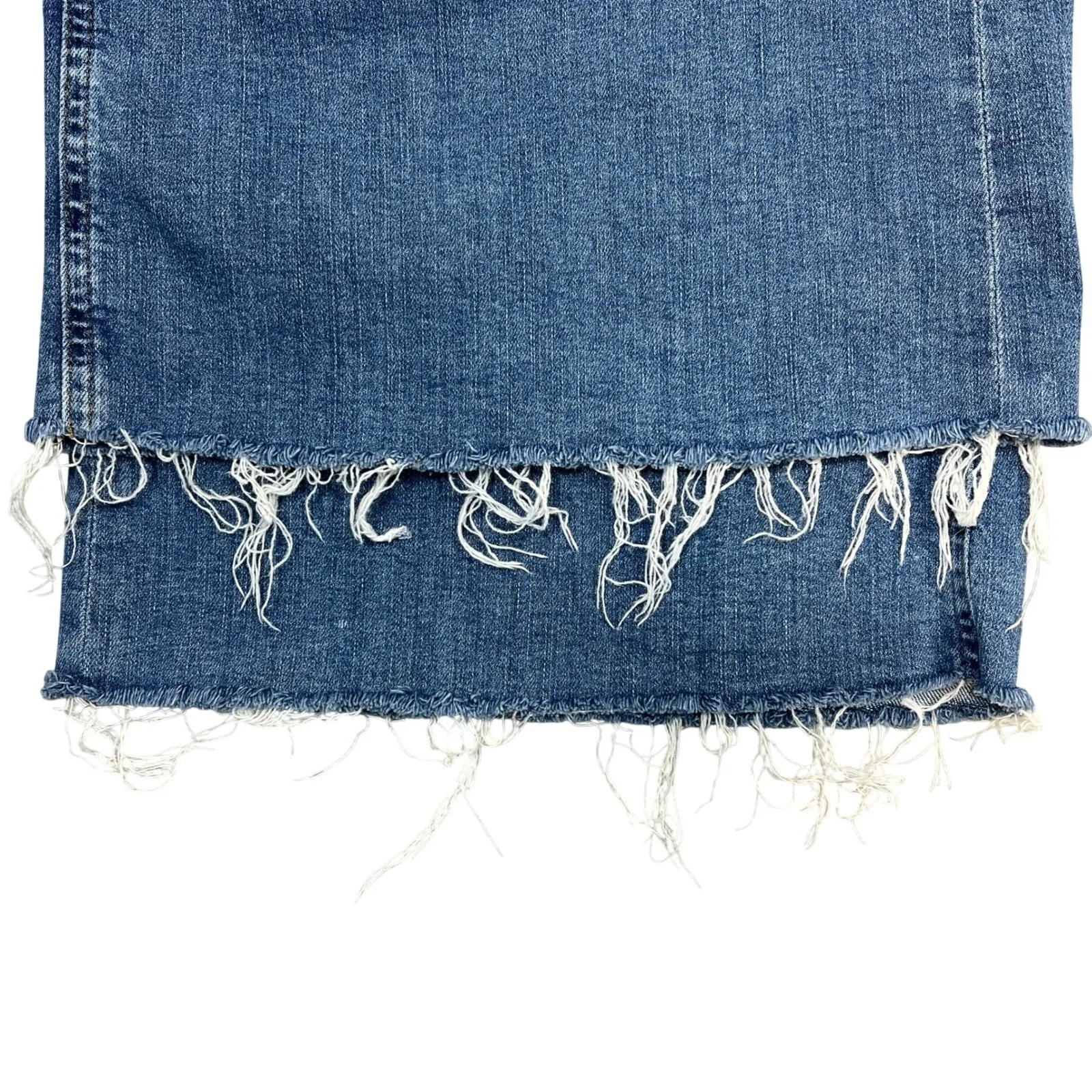 Citizens of Humanity Lyra Wide Leg Crop Jeans 32" Abliss Raw Hem - Image 12