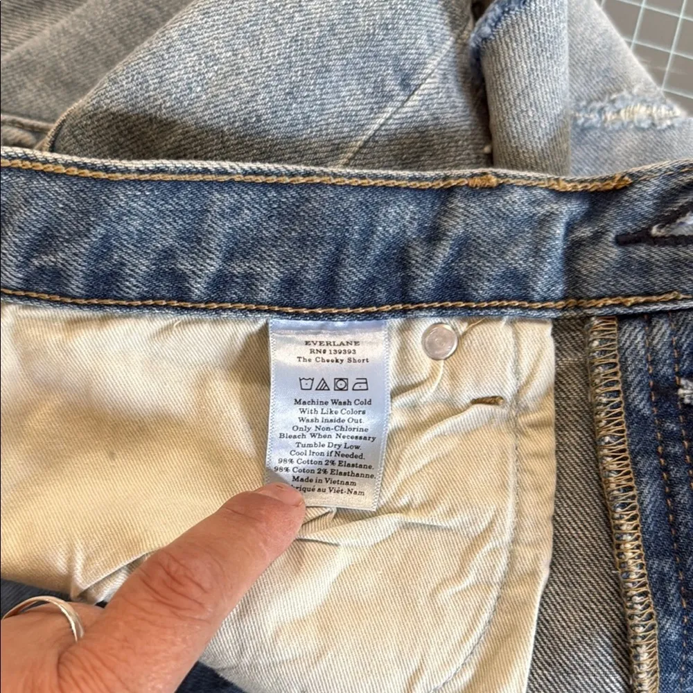 Everlane Denim Jean Shorts Blue - Image 9