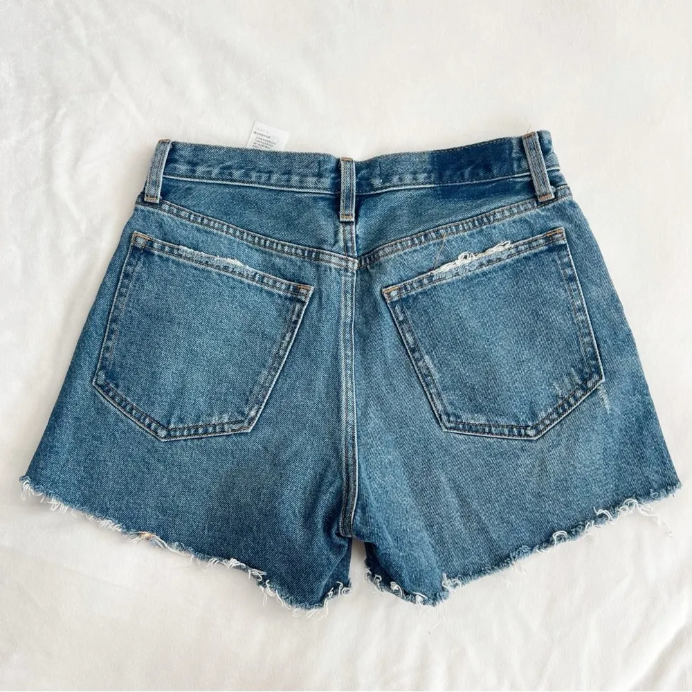 Abercrombie & Fitch Dark Denim Mid Rise Boyfriend Short - Image 2