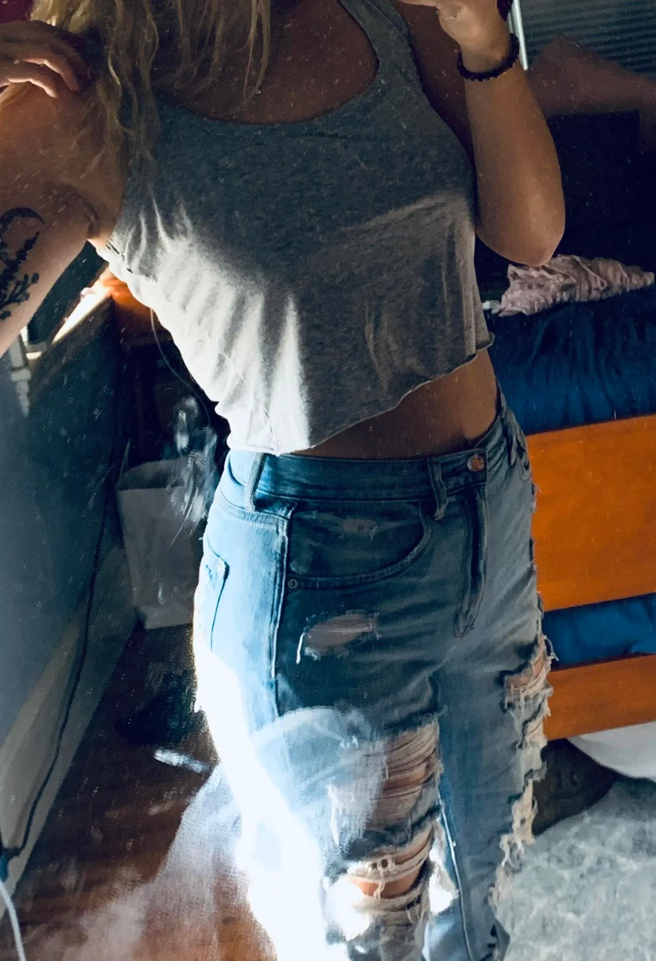 Old Navy Cotton Tank Cropped - Image 2