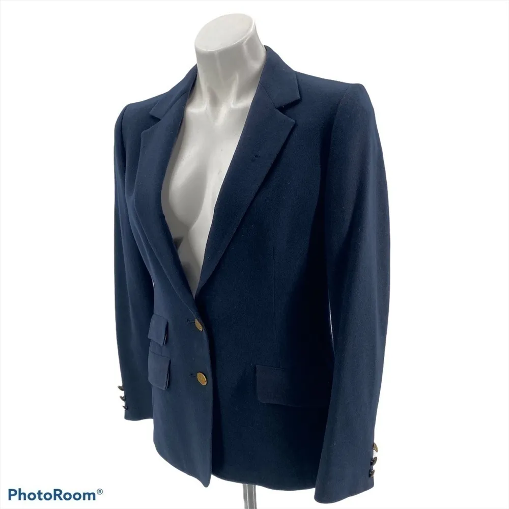 AQUASCUTUM OF LONDON Vintage Navy Blazer (See Measurements) Blue Size undefined - Image 3