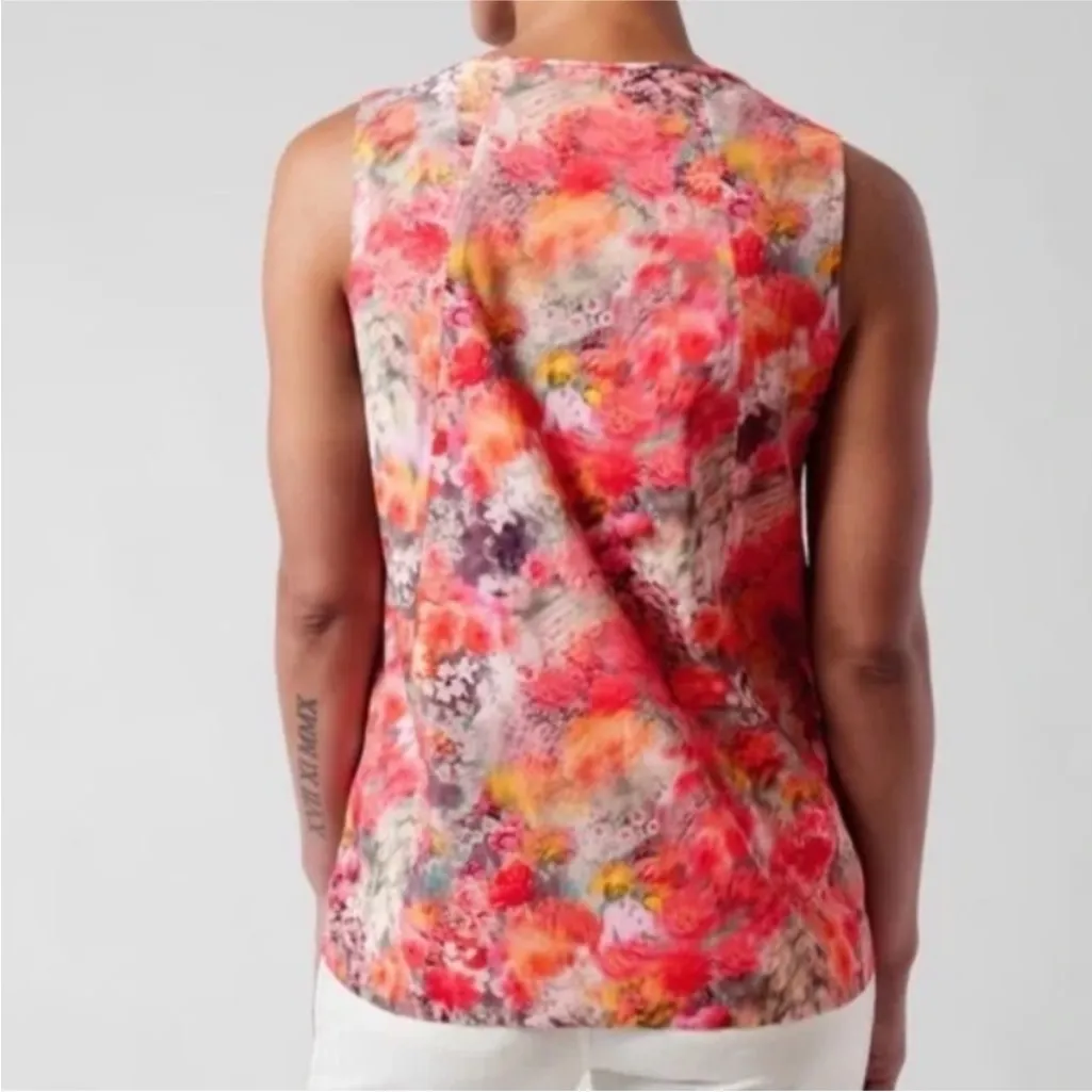 Athleta ‎ Zephyr Refined Tank Renewed Bloom Spring Pink Size Small - Image 2
