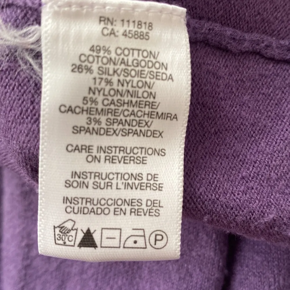 MICHAEL Michael Kors|| Purple long sleeve short sweater - Image 7