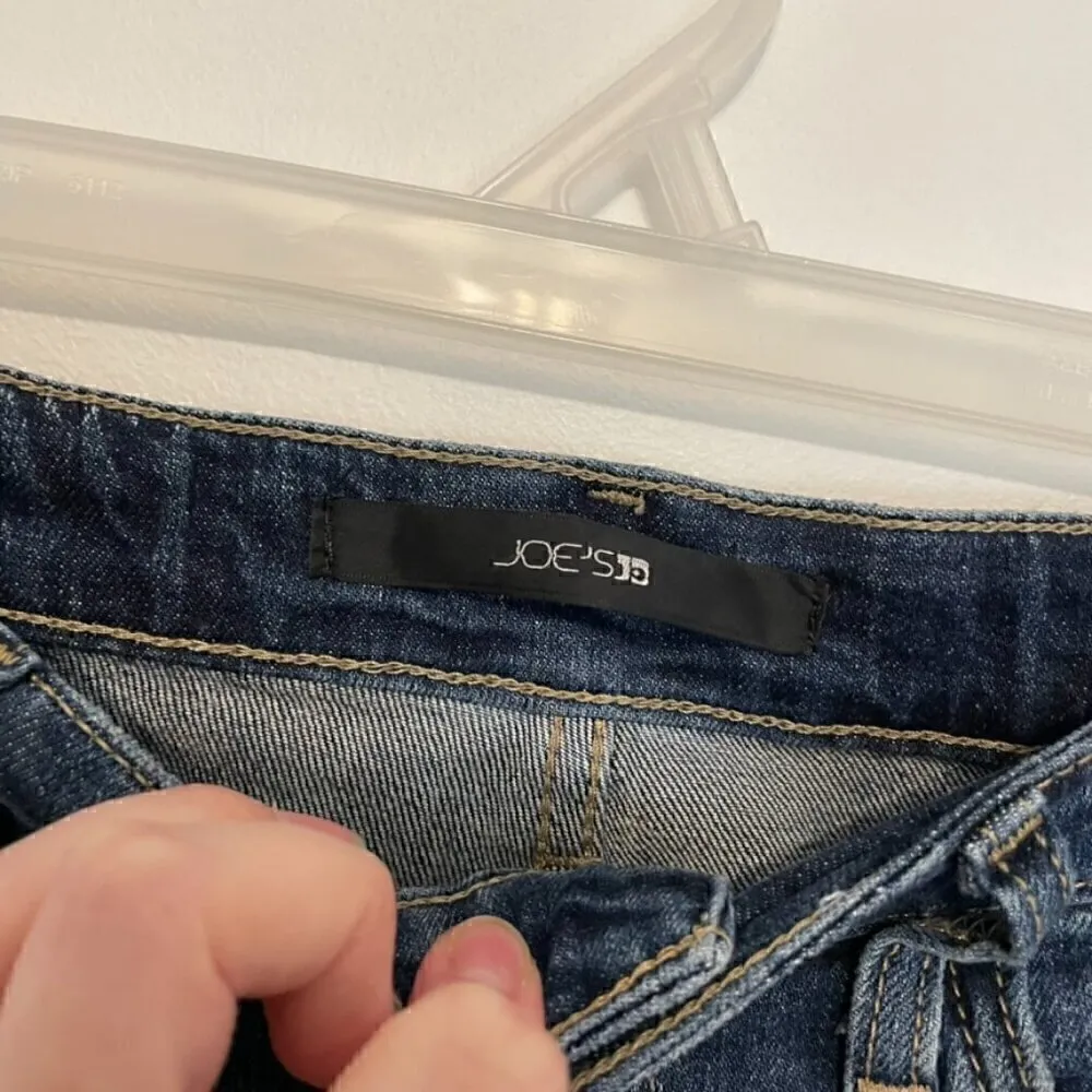 JOE'S JEANS JOES JEANS Keagan Skinny Ankle Distressed Jeans Dark Wash Ripped 25 - Image 6