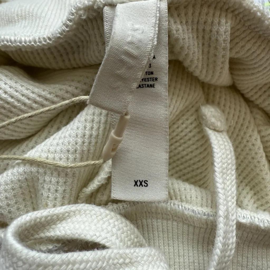 Skims Cotton Ribbed Jogger Pant Women's XXS Marble Ivory Sweatpants Comfy NWT - Image 10