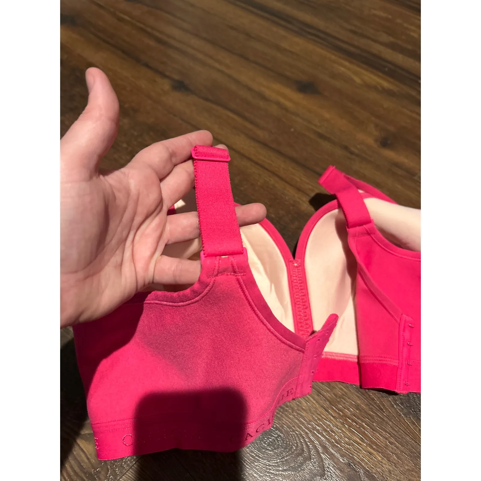 Cacique Bra 42DD Hot Pink Lace NEW Lightly Lined No Wire - Image 8