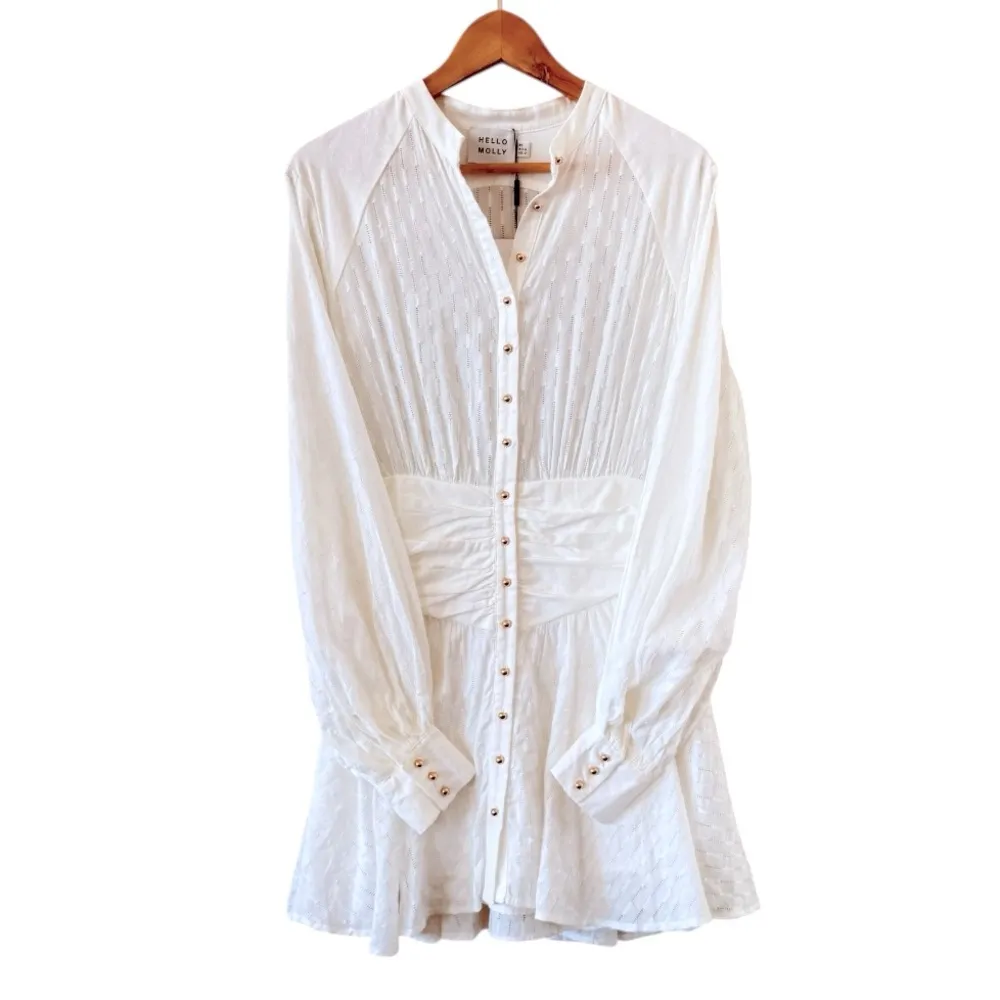 HELLO MOLLY Vanilla Aroma Mini Dress White Size XS/ 2 NEW Baby Bridal Shower - Image 3