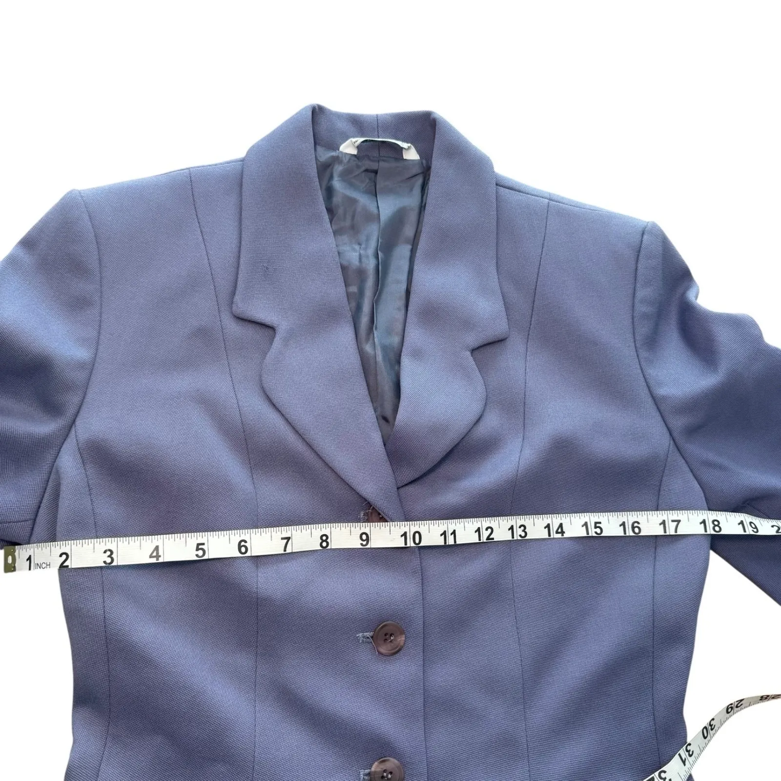 Laura Ashley lilac Wool Skirt Suit Set Womens‎ Vintage (Blazer 8/Skirt 4) - Image 9