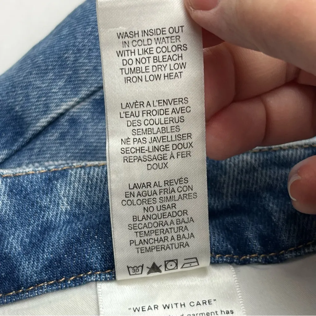 Good American Good 90s Bermuda Short Blue Denim Jean Womens Size‎ 2 / 26 NEW - Image 4