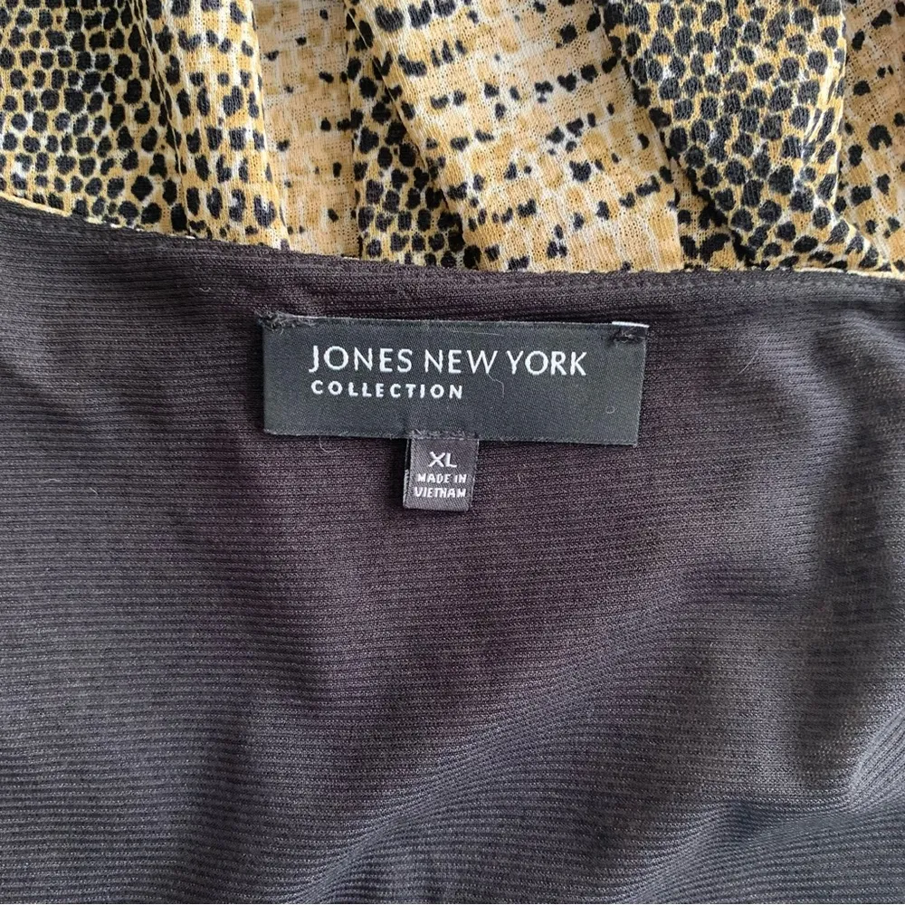 JONES NEW YORK SNAKESKIN PRINT DRESS. Sz: XL - Image 6