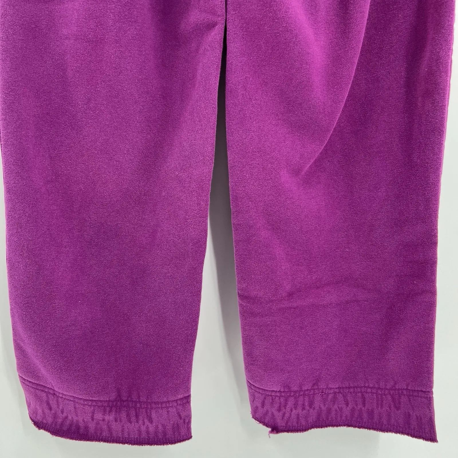 Nike Phoenix Fleece Women's Small High Waisted Oversized Sweatpants Hot Fuchsia - Image 7