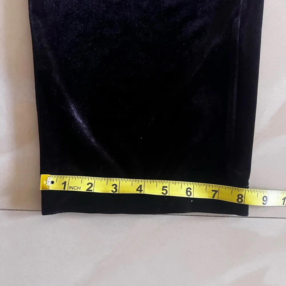 notations 1X Black Velour Pull-on Wide Leg Elegant Pants - Image 11