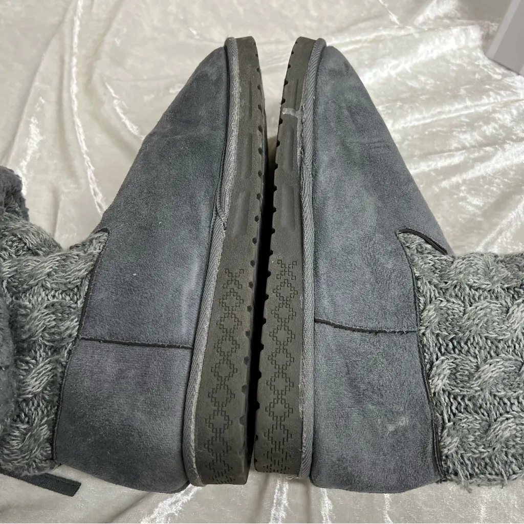 Mul Luks size 10 Grey Knit Women's sweater Boots pull on winter comfy casual Gray - Image 5