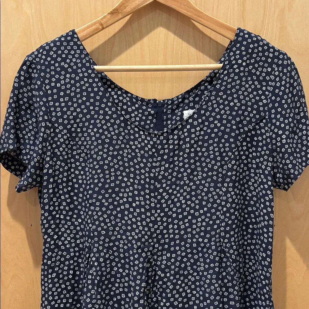 Vtg Express Romper 90s Patterned Culottes Size 7/8 - Image 2