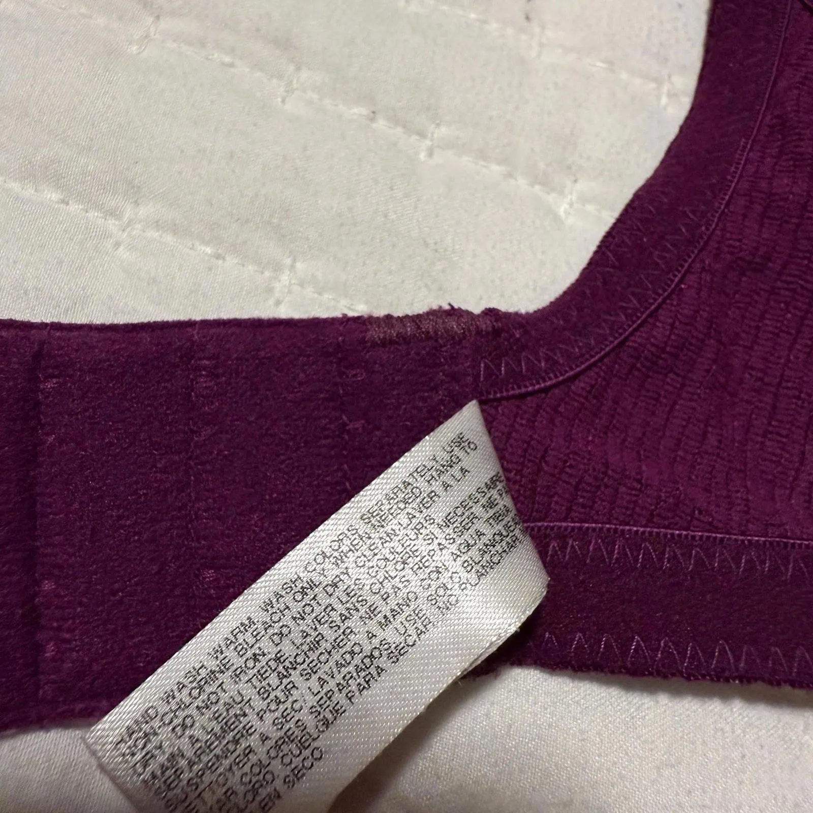 Wacoal Berry Purple 34DDD Halo Lace Underwire Unlined Bra 851205 Convertible - Image 8