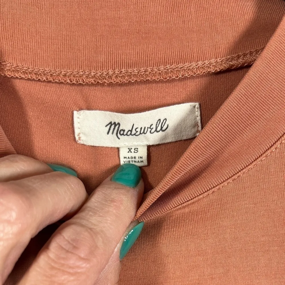 Madewell Sandwashed Mockneck Tank‎ Top XS - Image 4