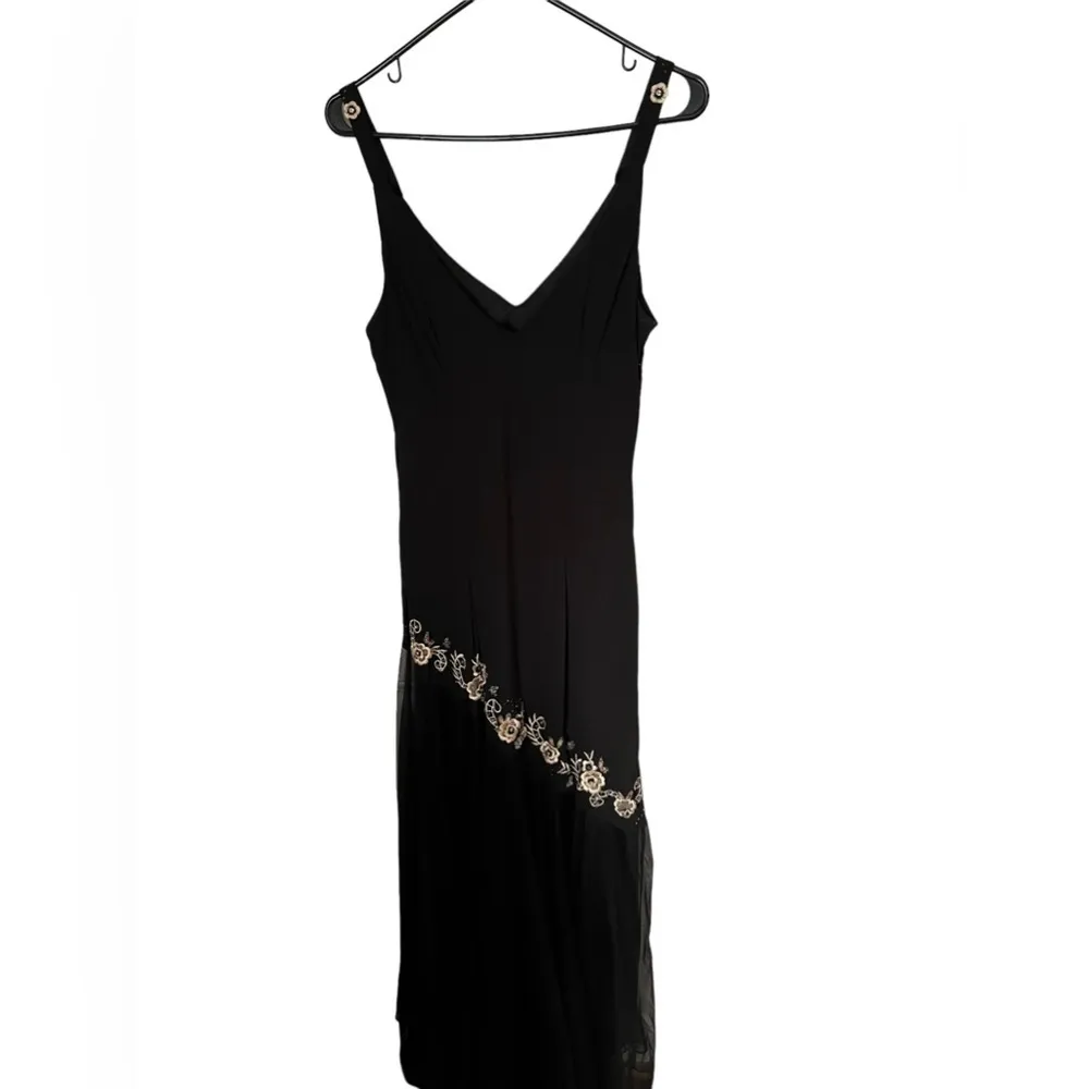 Vintage 90’s Beaded Silk Gown 14 Fairycore - Image 6