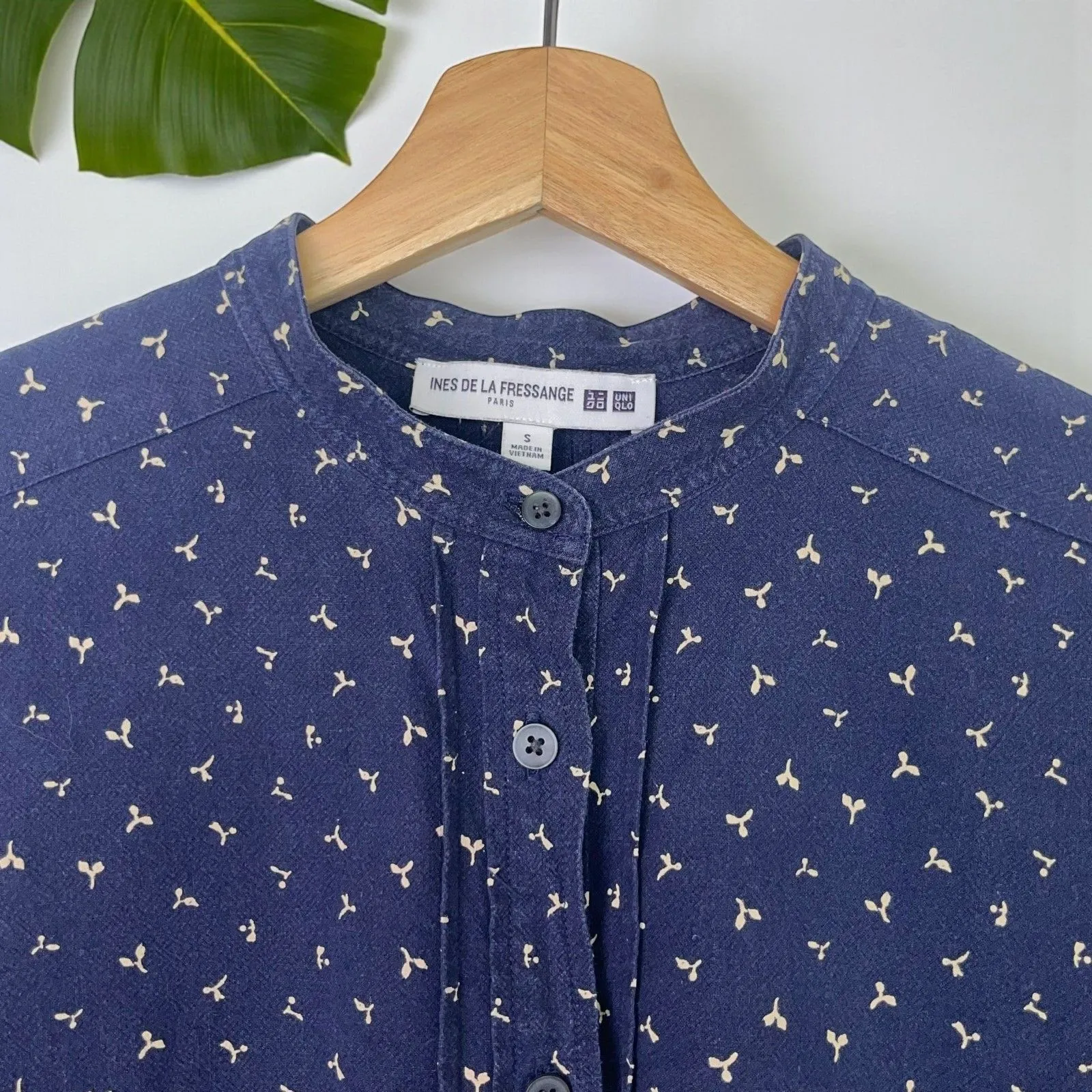 Uniqlo x Ines de la Fressange Long-Sleeve Stand Collar Tunic Shirt - Image 5