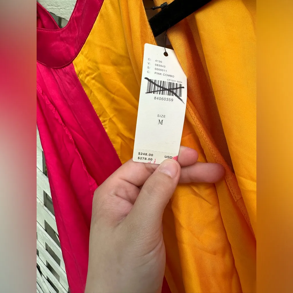 Anthropologie Pinnacle by Shruti Sancheti Mock-Neck Colorblock Ruffle Dress - Image 9