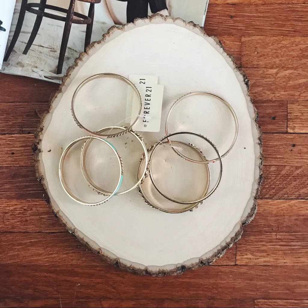 NWT Enameled Bangle Sets in Gold - Image 2