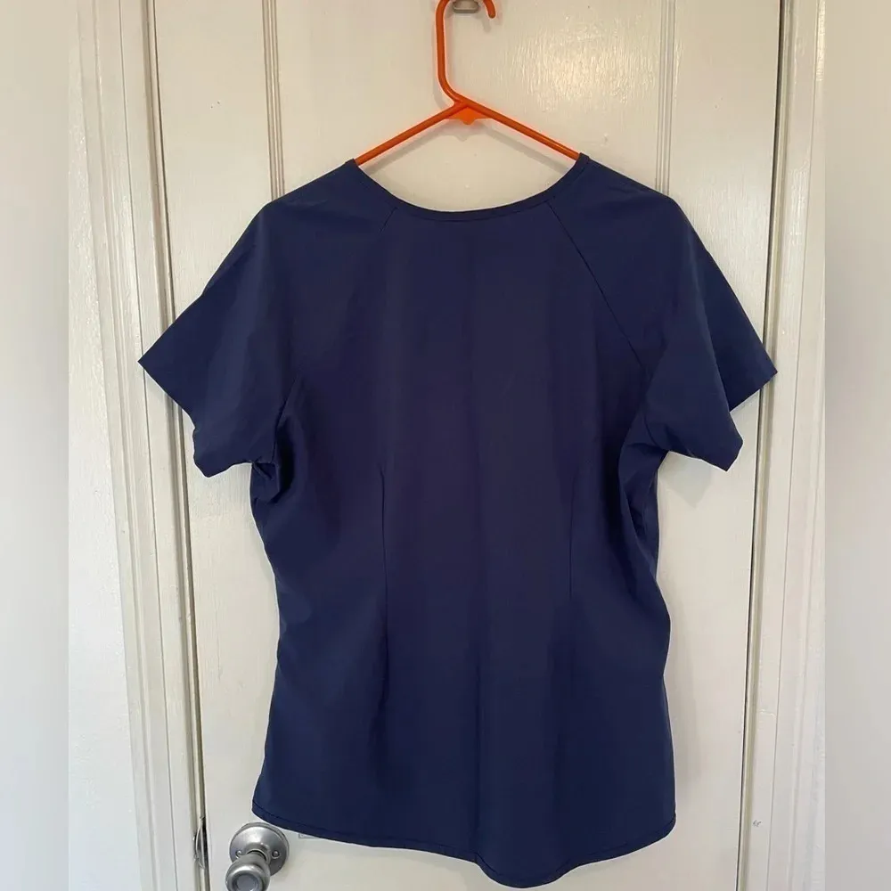 Easy Stretch ButterSoft Scrub Top​​​​​ Blue Size L - Image 6