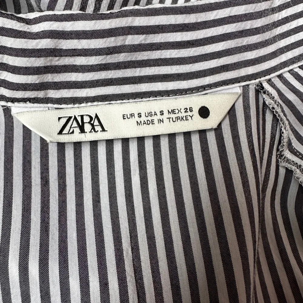 Zara  Striped Shirt Women’s | Sz Small | Buttons | 3/4 Sleeve | Lightweight - Image 2